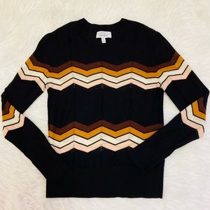 & Other Stories Chevron Wool Sweater Size Small